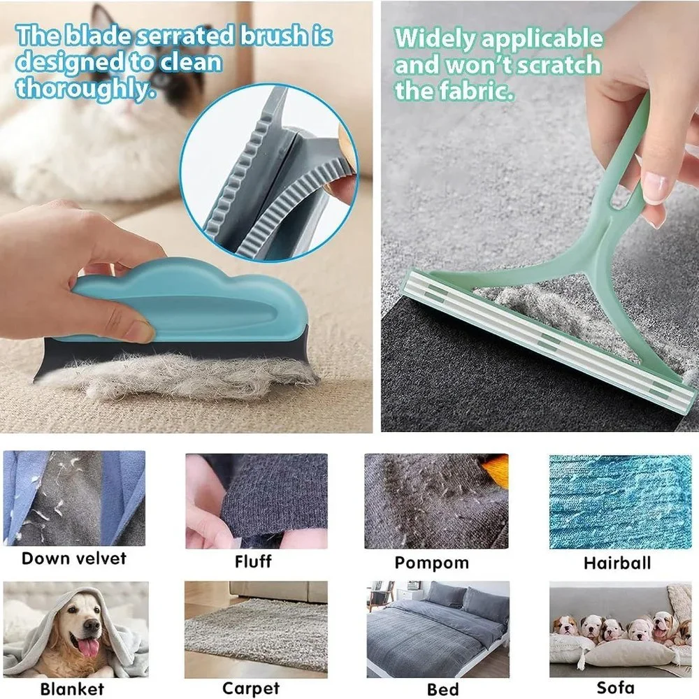 Pet Hair Remover for Couch, 4 PCS Dog Hair Remover for Couch, Efficient Pet Hair